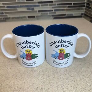 Chamberlain Coffee Classic Ceramic Mug Set of 2 Roasted with Love California USA